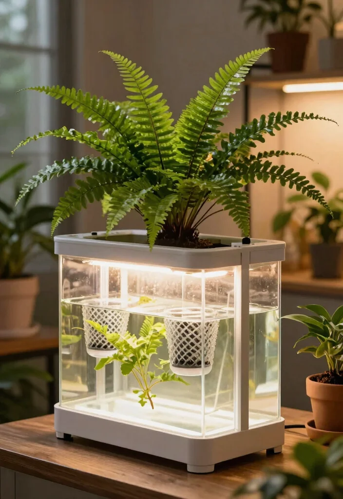 14 Boston Fern Planter Ideas That Keep Soil Moist Longer - 12. DIY Hydroponic Planters 1