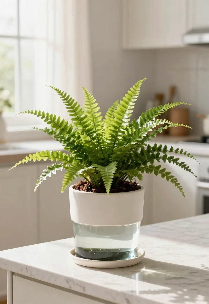 14 Boston Fern Planter Ideas That Keep Soil Moist Longer - 4. Self-Watering Planters 1