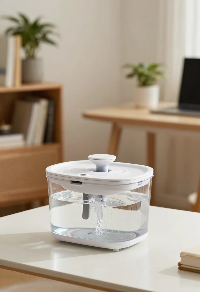 14 Cat Water Fountain Ideas That Keep Water Fresh All Day - 11. Filtration System Fountain 1