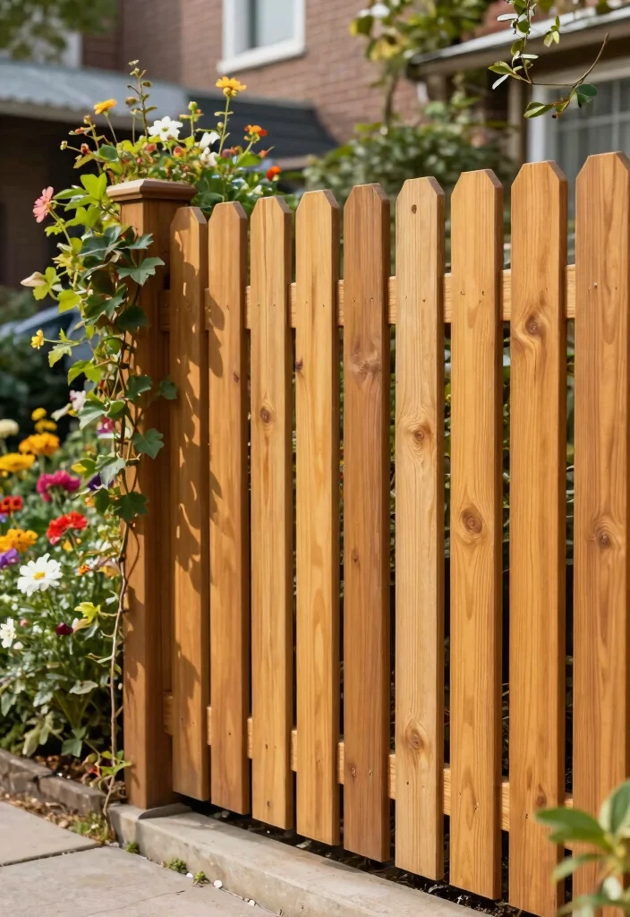 14 Cedar Wood Fence Ideas That Stay Standing Through Any Weather - 1. Classic Vertical Plank Fence 1
