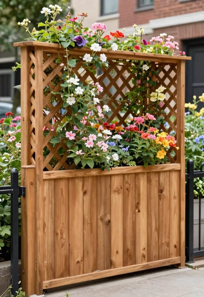 14 Cedar Wood Fence Ideas That Stay Standing Through Any Weather - 3. Lattice-Top Cedar Fence 1
