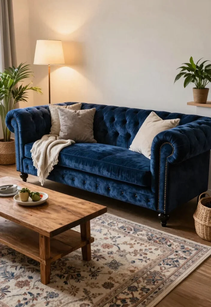 14 Farmhouse Couches Living Room Ideas That Look Expensive Under $800 - 2. Classic Chesterfield for Timeless Elegance 1