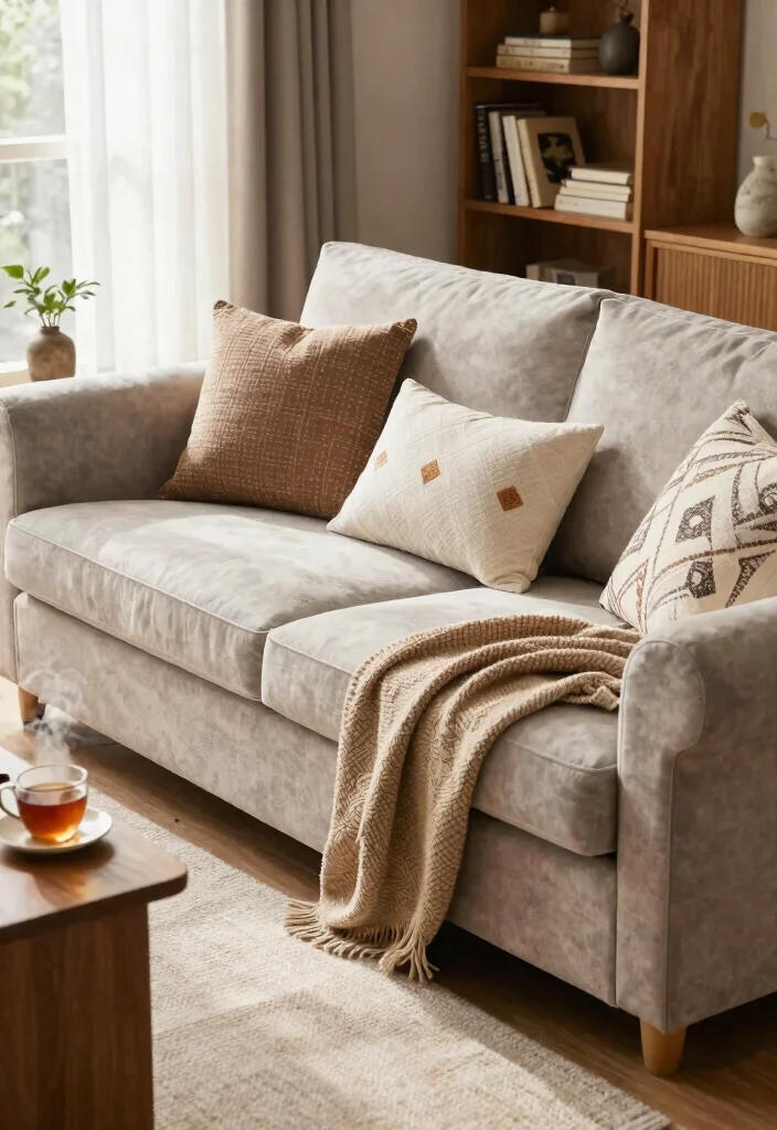 14 Farmhouse Couches Living Room Ideas That Look Expensive Under $800 - 3. Farmhouse Chic in a Plush Sofa Bed 1