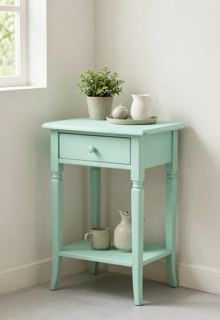 14 Farmhouse Spring Decor Ideas on a Budget That Look Fresh Not Cluttered - 12. Freshly Painted Accents 1