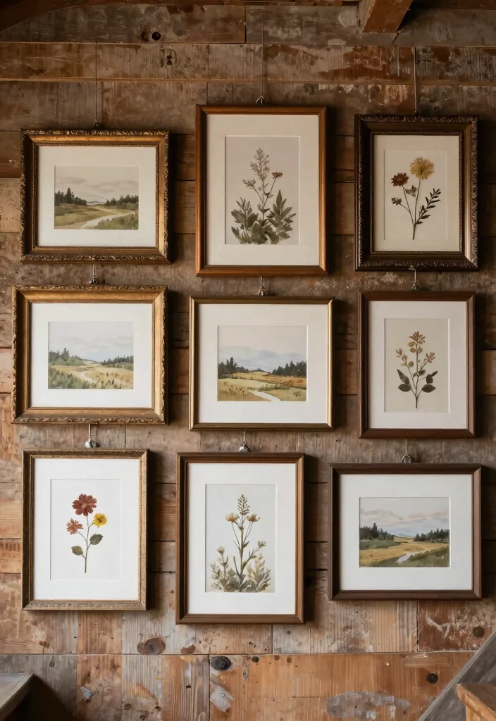 14 Farmhouse Spring Decor Ideas on a Budget That Look Fresh Not Cluttered - 3. Rustic Wall Art 1
