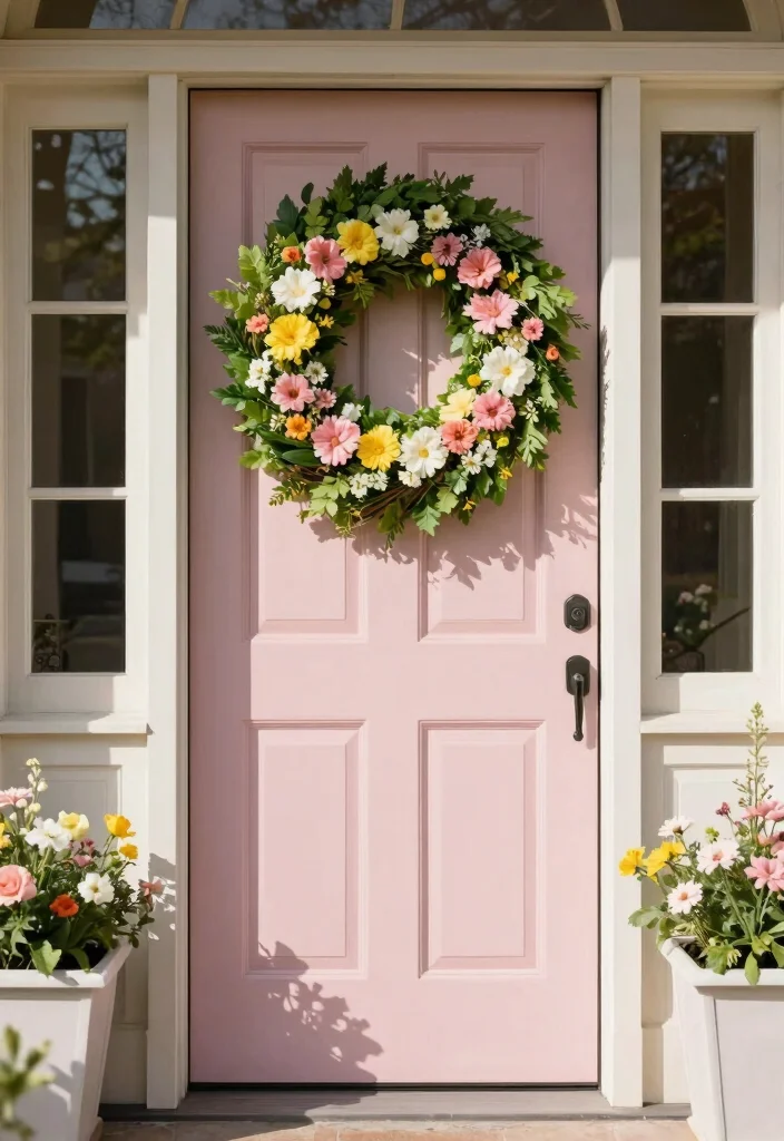 14 Farmhouse Spring Decor Ideas on a Budget That Look Fresh Not Cluttered - 4. Seasonal Wreaths 1