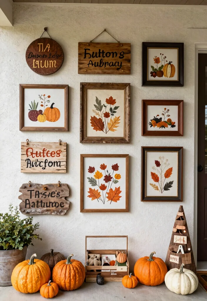 14 Halloween Patio Decor Ideas That Look Spooky Without Being Tacky - 13. Harvest-themed Wall Decor 1