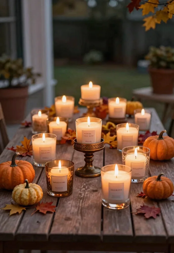 14 Halloween Patio Decor Ideas That Look Spooky Without Being Tacky - 14. Seasonal Scented Candles 1