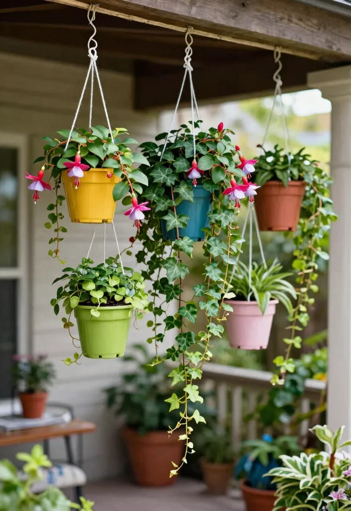 14 Plant Trellis Ideas That Support Heavy Vines Without Tipping - 10. Hanging Trellis Systems 1