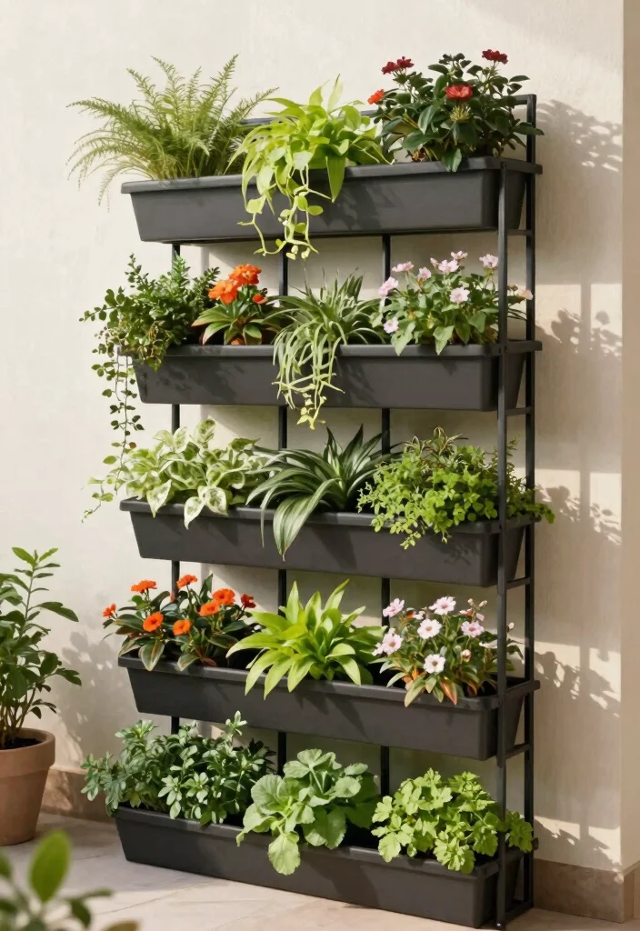 14 Plant Trellis Ideas That Support Heavy Vines Without Tipping - 13. Vertical Grid Planters with Trellis 1