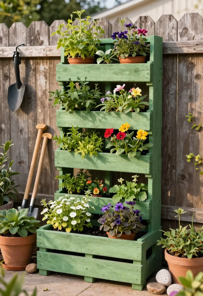 14 Plant Trellis Ideas That Support Heavy Vines Without Tipping - 4. Vertical Pallet Garden Trellis 1