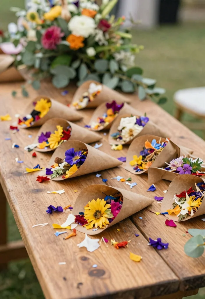 15 Backyard Wedding Decor Ideas on a Budget That Look Professionally Styled - 11. Natural Confetti or Petals 1