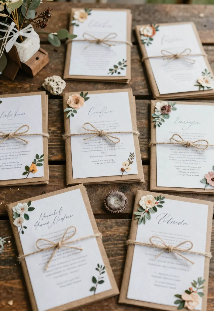 15 Backyard Wedding Decor Ideas on a Budget That Look Professionally Styled - 12. Handmade Ceremony Programs 1
