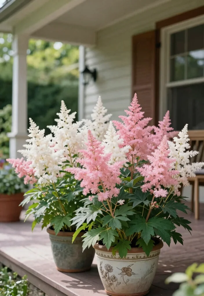 15 Front Porch Flowers That Bloom All Season Without Constant Replanting - 10. Astilbe 1