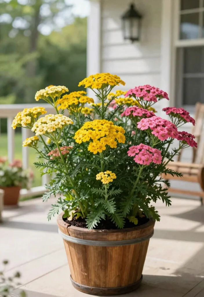 15 Front Porch Flowers That Bloom All Season Without Constant Replanting - 12. Yarrow 1