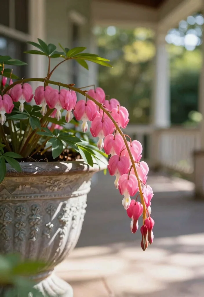 15 Front Porch Flowers That Bloom All Season Without Constant Replanting - 13. Bleeding Heart 1