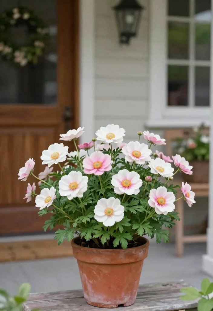 15 Front Porch Flowers That Bloom All Season Without Constant Replanting - 14. Japanese Anemone 1