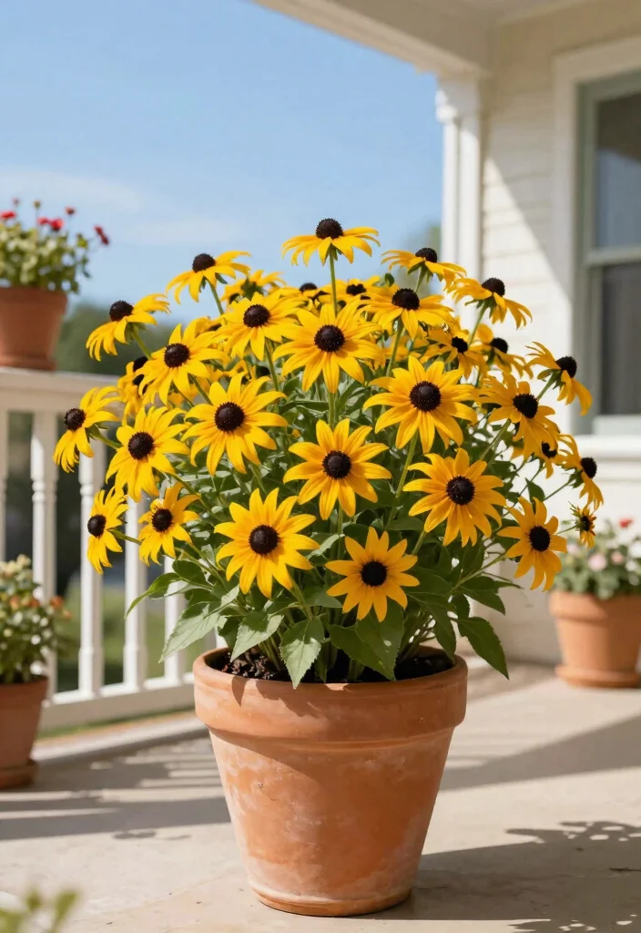 15 Front Porch Flowers That Bloom All Season Without Constant Replanting - 3. Black-eyed Susans 1