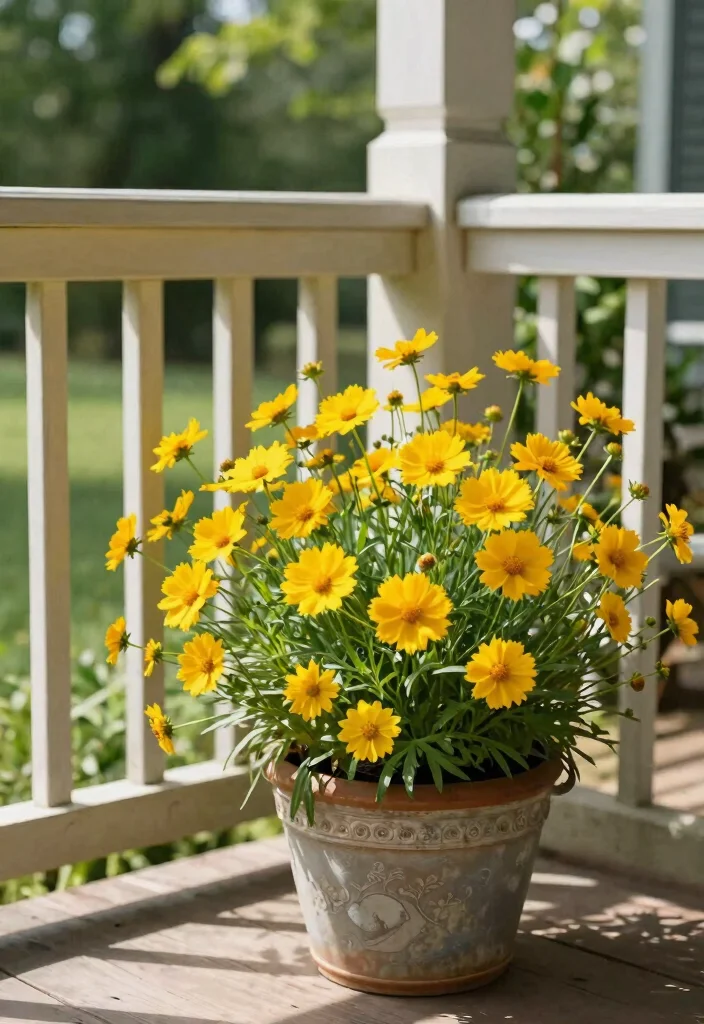 15 Front Porch Flowers That Bloom All Season Without Constant Replanting - 5. Coreopsis 1