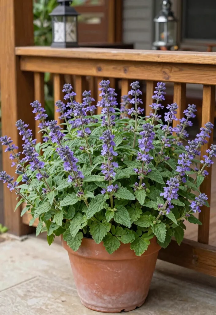 15 Front Porch Flowers That Bloom All Season Without Constant Replanting - 6. Catmint 1