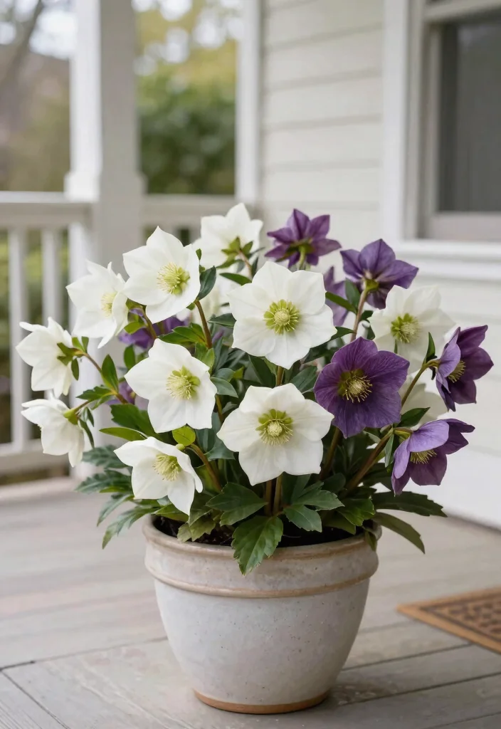 15 Front Porch Flowers That Bloom All Season Without Constant Replanting - 8. Hellebores 1
