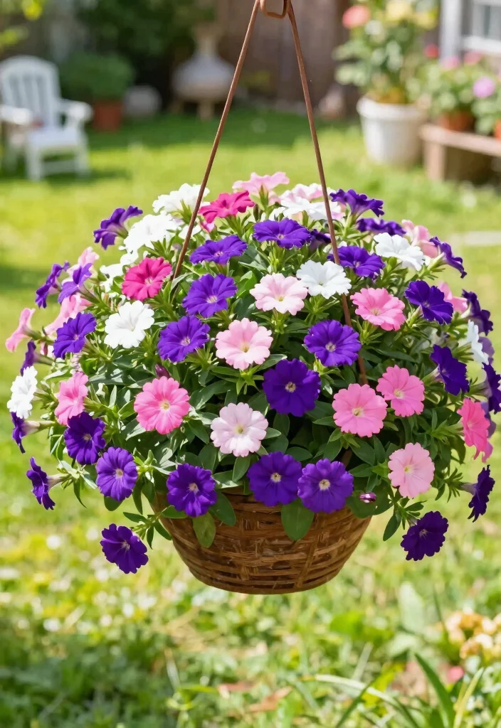 15 Hanging Plants Outdoor Ideas That Survive Full Sun Without Wilting - 9. Verbena 1