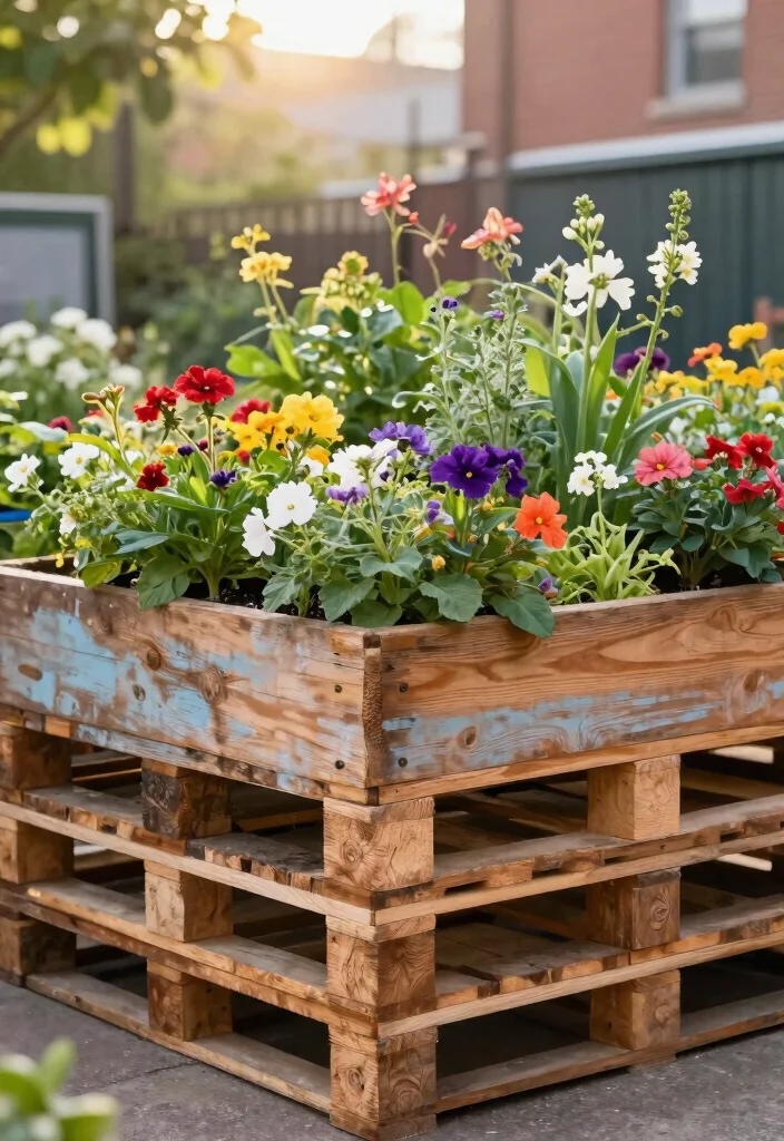 15 Vintage Farmhouse Decor Concepts That Don't Look Like Grandma's House - 1. Upcycled Wooden Pallet Planters 1